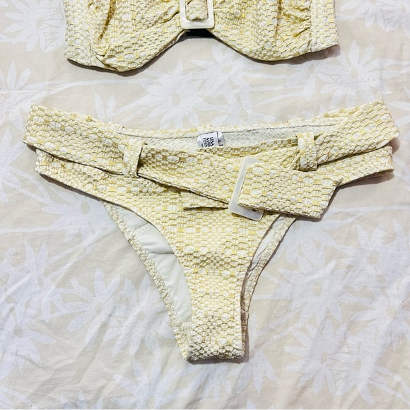 Lisa Marie Fernandez | Buckle Bandeau Metallic Bikini Set - Size 1 2-4 - Picture 3 of 7